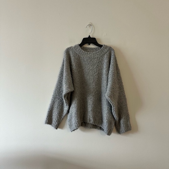 Doen Nadine Cashmere Wool Nubby Nuage Grey Sweater Oversized XS Minimalist - Picture 1 of 7